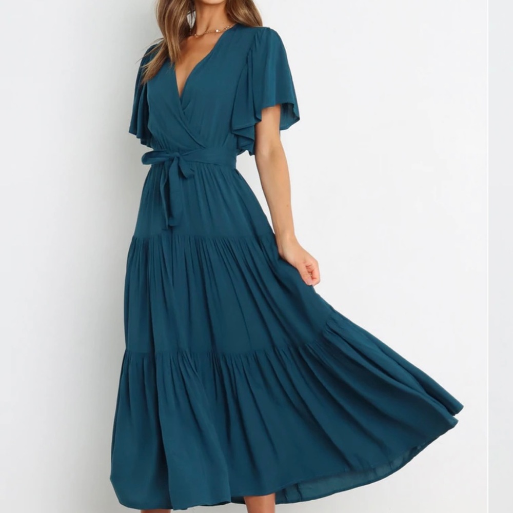 Petal & Pup Barker Dress - Teal
